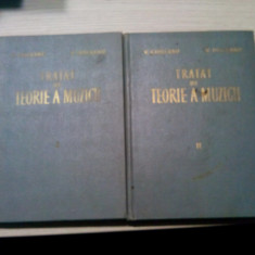 TRATAT DE TEORIE A MUZICII - 2 Vol.- V. Giuleanu, V. Iusceanu -1963, 327+318 p.