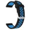 Curea silicon, compatibila Samsung Galaxy Watch6 44mm, telescoape Quick Release, Black Berry