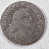 Franța 4 sols 1675 D/Lyon argint Ludovic XlV