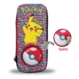 Penar 3D Rosu Pokemon cu Squishy Pokeballl 25x11x3.5cm