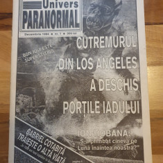 revista univers paranormal anul 1,nr. 1-decembrie 1994 -misterele bacaului