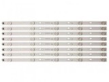 Set barete led , Televizor Toshiba 49 inch , 8 barete cu 5 led-uri