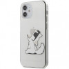 Husa Plastic Karl Lagerfeld pentru Apple iPhone 12 Pro Max, Choupette Eat, Transparenta KLHCP12LCFNRC