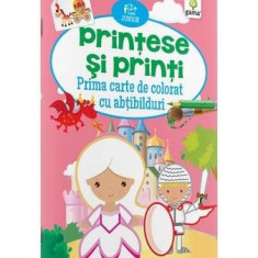 Prima carte de colorat cu abțibilduri. Prințese și prinți (2-5 ani) - Paperback - *** - Gama