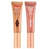 Set Iluminator si Blush, Charlotte Tilbury, Hollywood Superstar Glow Kit, Beauty Light Wand, 2 x 5 ml