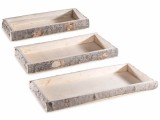 Cumpara ieftin Set 3 tavi lemn natur 48 x 23 x 4 H, 38 x 18 x 4 H, 32 x 14 x 4 H