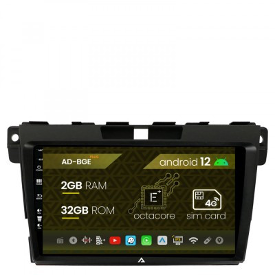 Navigatie Mazda CX-7 (2008-2013), Android 12, E-Octacore 2GB RAM + 32GB ROM, 9 Inch - AD-BGE9002+AD-BGRKIT326 foto