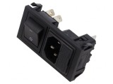 Conector Alimentare AC Soclu Tată 10A 250V