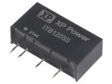 Convertor DC/DC 1W 12V la 5V 200mA SIP 50kHz