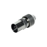 Cumpara ieftin Mufa TV Metalica Mama, Set 10 Bucati, Gri, Compatibil Smart TV