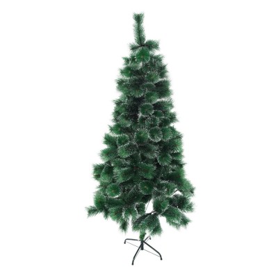 Brad artificial de craciun tip pin nins, suport metalic inclus, 210 cm, verde foto