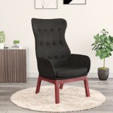 VidaXL Scaun de relaxare, negru, material textil