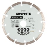 Disc diamantat segmentat 150 x 22,2 mm pentru taiere uscata Graphite