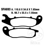 MBS Bremsklotz Carbon Scooter EBC, Cod Produs: 7370211MA