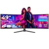 Monitor LED Gaming Curbat 49 inch OptimX MT49j, Double Full HD 3840 x 1080, 144Hz, 2x HDMI, 2x DisplayPort, No Frame, RGB Light NewTechnology Media