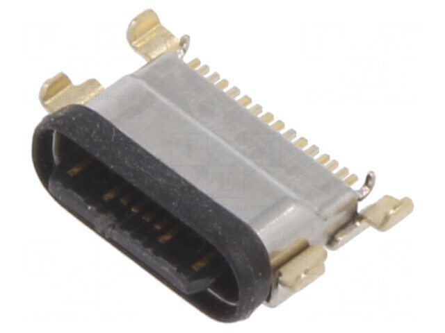 Soclu USB 2.0 SMT PIN 16 Orizontal Middle Board Mount