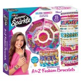 Set de creatie bratari, Cra-Z-Art, Sparkling A to Z Fashion Bracelets