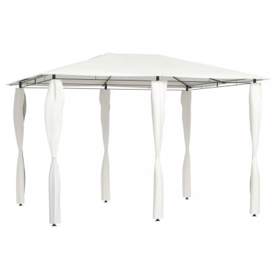 vidaXL Pavilion cu huse pentru st&amp;acirc;lpi, crem, 3x4x2,6 m, 160 g/m&amp;sup2; foto
