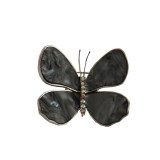 Brosa dama eleganta in forma de fluture , Little Butterfly, argintiu