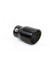 Ornament toba esapament din inox Negru mat 43-62 mm, Lungime 130mm
