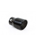 Ornament toba esapament din oțel inoxidabil Negru mat 43-62 mm, Lungime 130mm