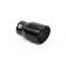 Ornament toba esapament din inox Negru mat 43-62 mm, Lungime 130mm