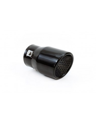 Ornament toba esapament din inox Negru mat 43-62 mm, Lungime 130mm