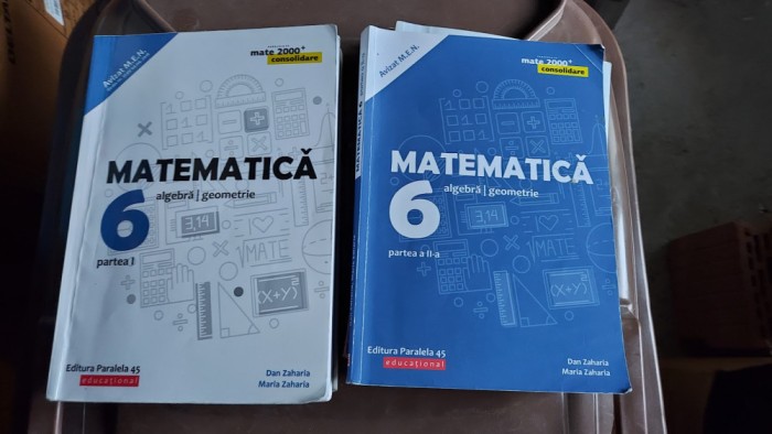 MATEMATICA ALGEBRA GEOMETRIE CLASA A VI A PARTEA I SI II DAN ZAHARIA