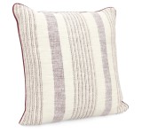 Cumpara ieftin Set 2 perne decorative bumbac bordeaux bej Morgan 50x50 cm