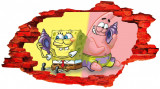 Cumpara ieftin Sticker decorativ, SpongeBob, Galben-Roz, 90 cm, 8275ST-2, Oem