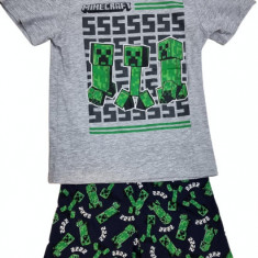 Pijama copii Minecraft Creeper SSS, 5 - 12 ani , ORIGINAL Mojang !!