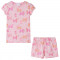 Pijamale pentru copii cu maneci scurte, roz deschis, 116 GartenMobel Dekor
