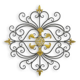 Decoratiune de perete din metal bogat ornamentata DZ-165, Ornamentale