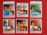 AFRICA CENTRALĂ, FOTBAL SPANIA 82 - SERIE COMPLETĂ MNH