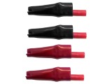 Set 4 Borne Crocodil 10A Negru/Roșu 4mm