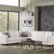 Coltar Kayra 310x90x250 cm Lada Depozitare Tapitat Catifea Nuanta Crem