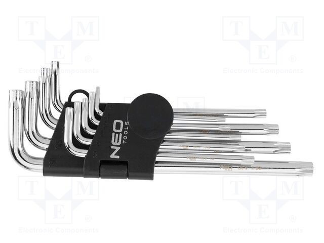 Set chei Torx&Acirc;&reg; 9 piese o&Aring;&pound;el crom-vanadium NEO TOOLS