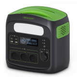 Cumpara ieftin Statie de incarcare portabila Necespow N7576 Negru cu verde, 576Wh, 1400W, 180000mAh, Ecran LCD, Lumina LED, Doua porturi Fast Charging, SOS