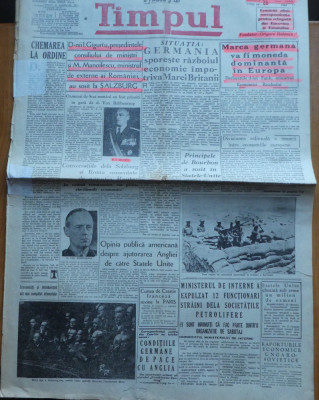 Ziarul Timpul, 28 Iulie 1940, miscarea legionara foto