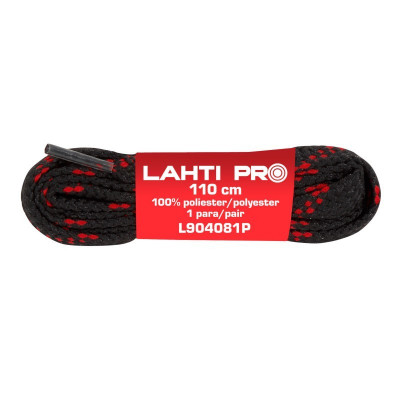 SIRET POLIESTER PLAT / NEGRU-GRI - 110CM, 10/SET foto