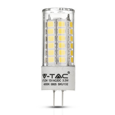 Bec led g4 3.2w 6400k alb rece foto