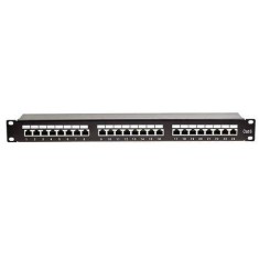PATCH PANEL 24 PORTURI FTP CAT 5E KRONE+110 Emtex PATCH PANEL 24 PORTURI FTP CAT 5E KRONE+110 foto
