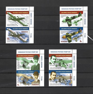 ROMANIA 2024 - ZIUA MARCII - EVENIMENTE AVIATIE, VINIETA 2, MNH - LP 2475 foto