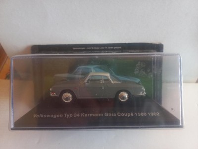 Macheta Volkswagen Typ 34 Karmann Ghia Coupe 1500 - 1962 1:43 Deag. Volkswagen foto