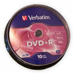 DVD+R VERBATIM 4,7GB 16X CAKE-10BUC EuroGoods Quality foto