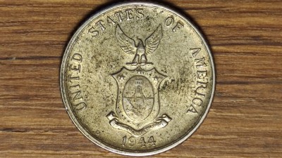 SUA / USA - ocupatie WW2 in Filipine - 20 centavos 1944 argint -foarte frumoasa! foto