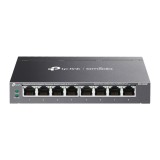 SWITCH TP-LINK Omada unmanaged, 8 porturi Gigabit POE+ buget maxim 65W, carcasa metalica &quot;DS108GP&quot; (timbru verde 2 lei)