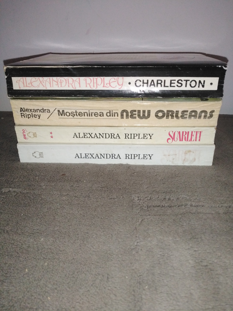 Pachet 4 carti Alexandra RIPLEY - Scarlett (Pe aripile vantului),  Charleston | Okazii.ro