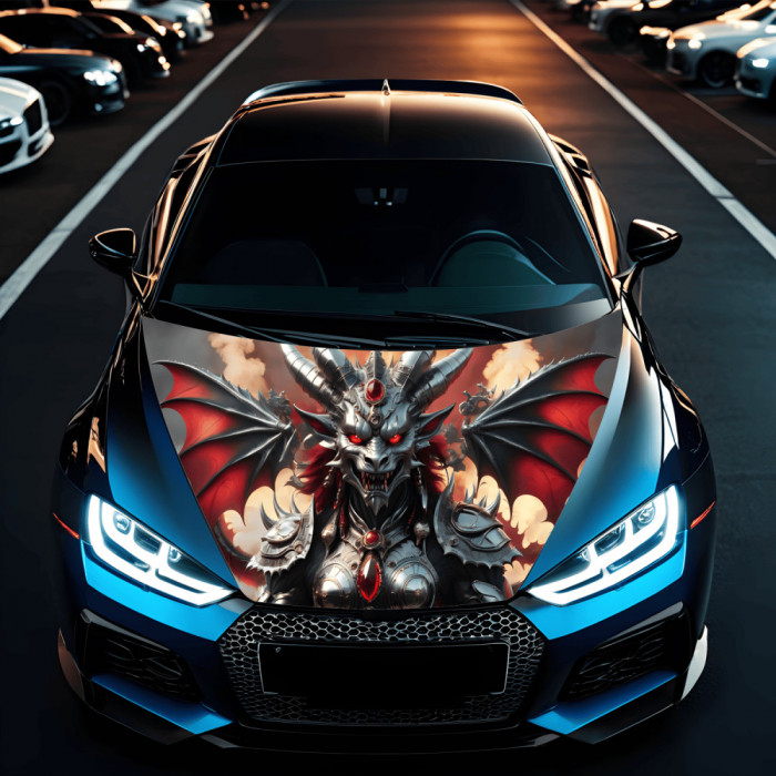 Folie Capota Auto &quot;Hood Art&quot; rezistenta la exterior, marime S (150 x 110cm) - Cod: AVX-CAPOTA-027S