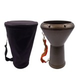 Carcasa Tarabana-darabana, DEPOX&reg;, metalica, 44 cm, maro, husa inclusa